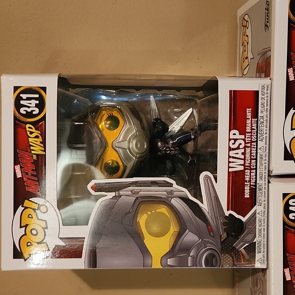 Funko Pop set of 3, Wasp No. 341, Ant Man No. 340 and Ghost No. 342 - Picture 5 of 6